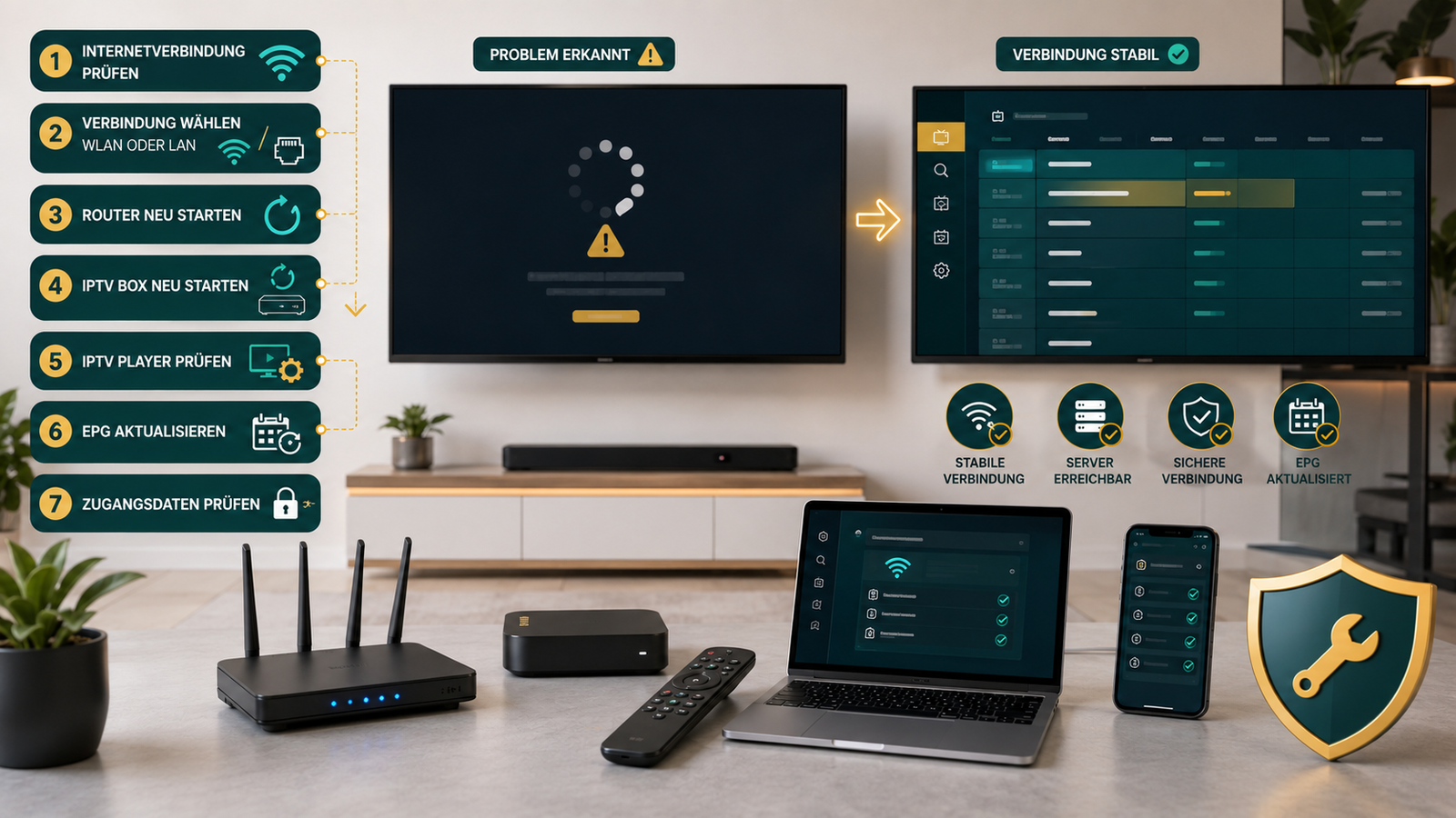 IPTV Box Ratgeber für Netzwerkprobleme und Fehlerbehebung
