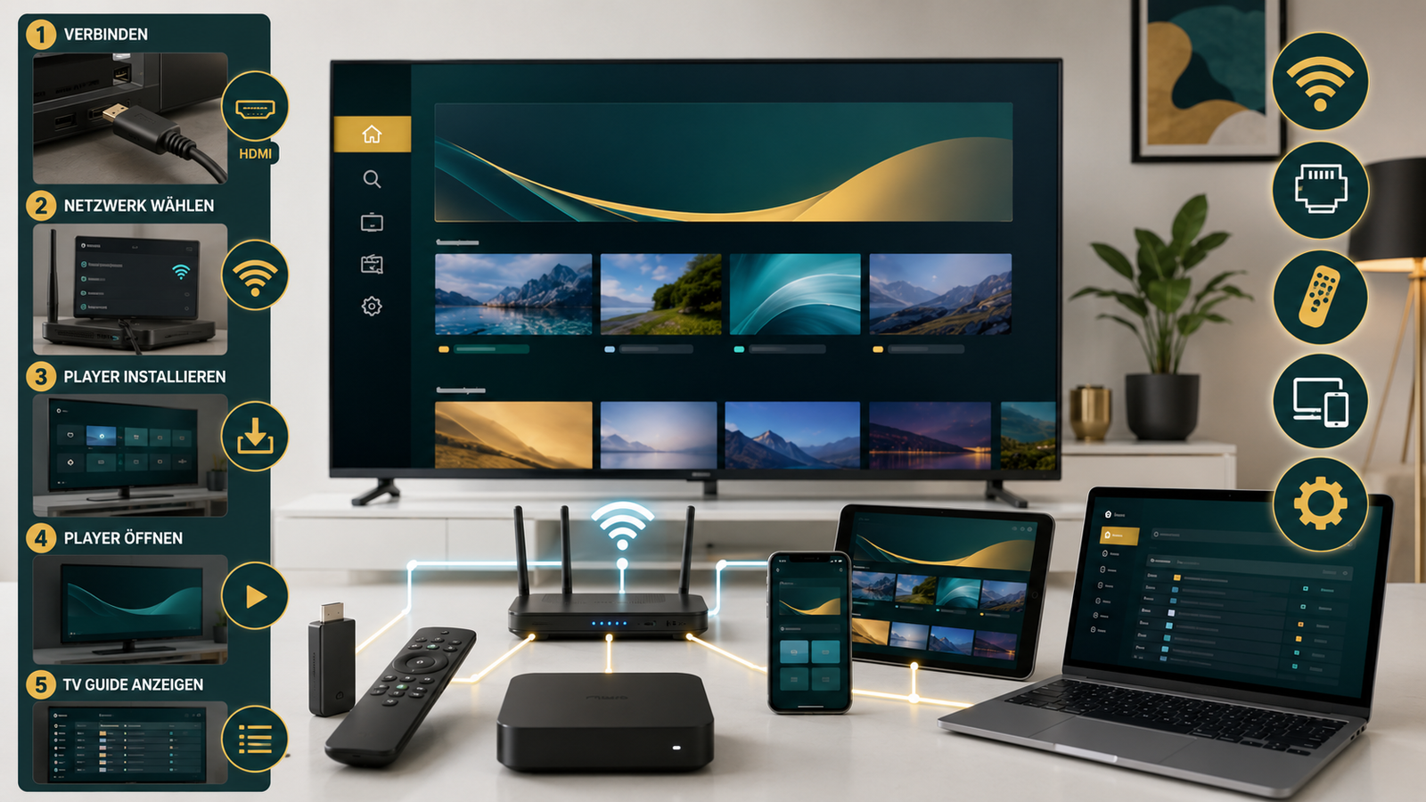 IPTV Box Ratgeber zur Einrichtung auf verschiedenen Geräten