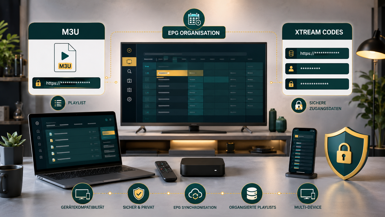 IPTV Box Ratgeber zu M3U Xtream Codes und EPG