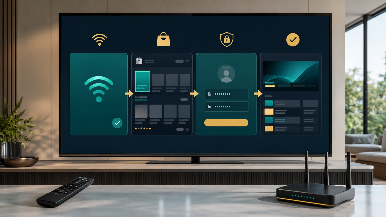 IPTV Box auf Smart TV mit kompatibler App installieren